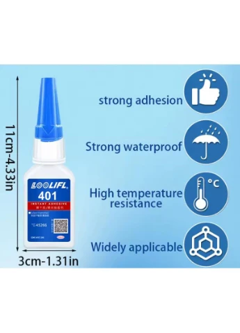 Клей Loolift 401 Super Medium CA Glue 20г (Цианоакрилатный) No Brand (393714009)