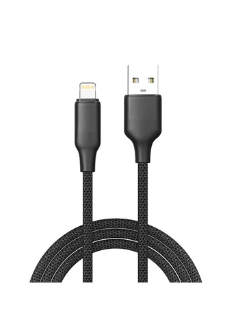 Кабель USB - Lightning (M/M), TPE embossed, 3А, 1 м, Чорний (CW-CBUL101-BK) Colorway (394763329)