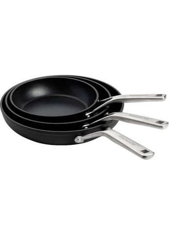 Набір сковорідок Forged Hardened Aluminium 20+24+28 см (CC005699-001) KitchenAid (323042877)