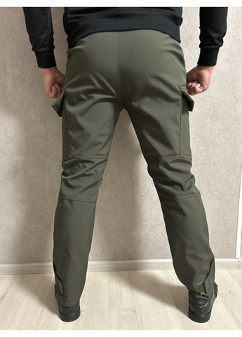 Штани тактичні хакі "Агрессор" Soft-Shell на флісі No Brand (361409168)