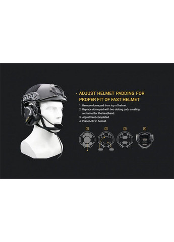 Тактические активные наушники Earmor М32 FG Оливковый No Brand (332637248)