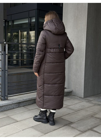 Коричневая зимняя зимня куртка-пальто сандра MioRichi