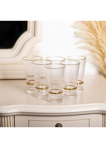 Набір з 6 склянок, 400 мл, для лимонаду, води, соку та коктейлів HP-16-9 (A-032889) Yiwu (341307370)