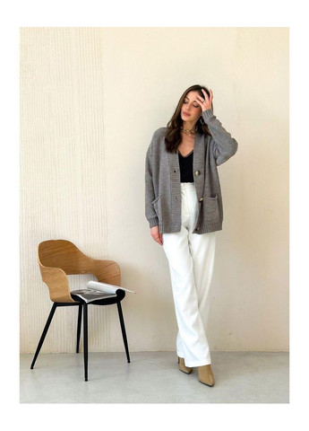 Серый зимний кардиган Art Knit