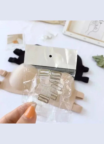 Бежевый балконет бюстгальтер бандо балконет с двойными бретелями трансформерами с push-up черный No Brand