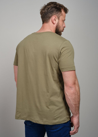 Хакі (оливкова) футболка чоловіча хакі з принтом 103283 Power