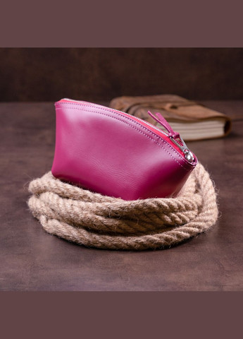 Женская косметичка из кожи Amelin 11301 Фуксия Grande Pelle (332052669)