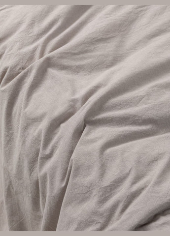 Комплект белья из вареного хлопка Grey полуторный, Простыня без резинки Leglo (300370339)