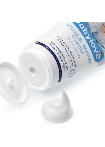 Дитячий захисний крем від вітру і холоду Wind und Wetter Creme sensitive з ромашкою та пантенолом 75 мл BabyLove (368293484)