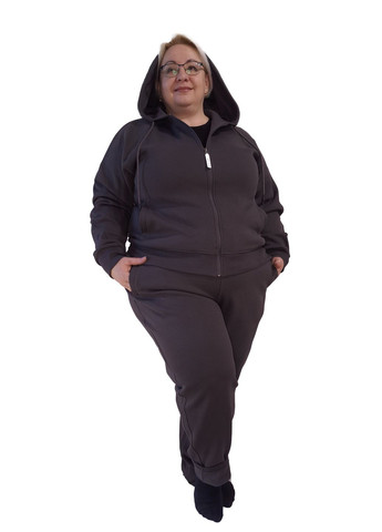 Костюм спортивний жіночий "лакост на флісі" колір батальний розмір No Brand (367166441)