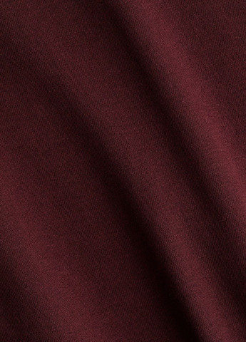 Бордовое кэжуал платье H&M однотонное