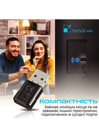 Bluetooth-адаптер BlueLink Black (bluelink.black) Promate (307608073)