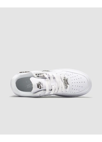 Сірі літні кросівки nike air force 1 low molten metal silver найк аір форс 1 сірі No Brand