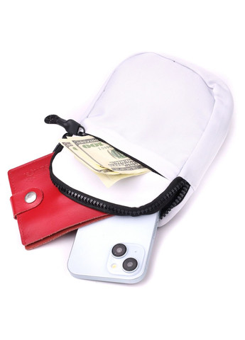 Стильная слинг сумка для путешествий из качественного текстиля 11х15,5х2,5 см Vintage (315874979)