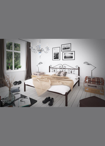 Двуспальная металлическая кровать Бегония от ТМ Теnero Tenero (315913107)