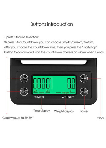 Электронные Кухонные Весы с Таймером K07 (5001617) Clefers (347581272)