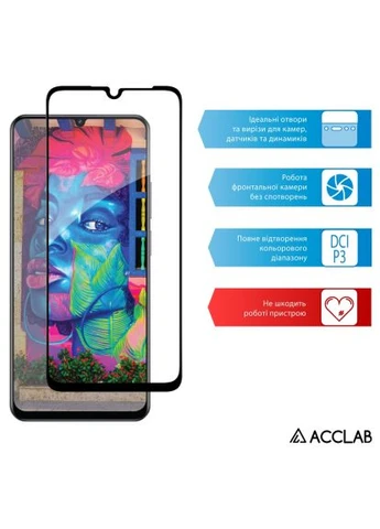 Стекло защитное (1283126608957) ACCLAB Full Glue Realme Note 60 Black (366517747)