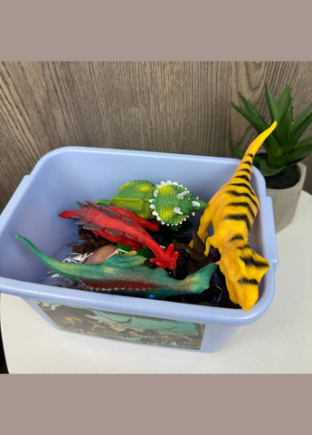 Детский набор динозавров в коробке динозавры в боксе 46 штук Diy (338438587)