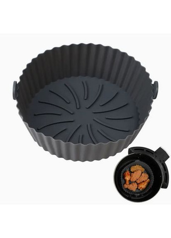 Силиконовая форма вкладыш для аэрогрилей и аэрофритюрниц Q-1288 черный No Brand (329431765)