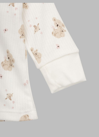 Комбинированный демисезонный костюм «звери» распашонка+повзунки+шапка Baby Life