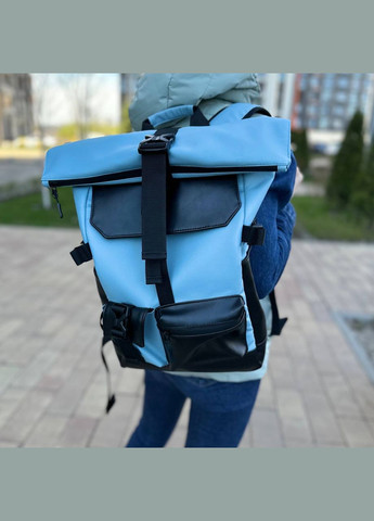 Голубой молодежный рюкзак городской для путешествий для ноутбука Travel 4.0 No Brand (290253828)