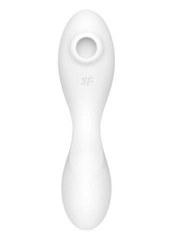 Вакуумний смарт-стимулятор із вібрацією Curvy Trinity 5 (White), керування зі смартфона Satisfyer (333332709)