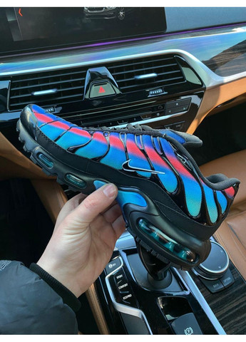 Чорні Осінні кросівки чоловічі nike air max plus tn black & colors найк аір макс тн плюс No Brand