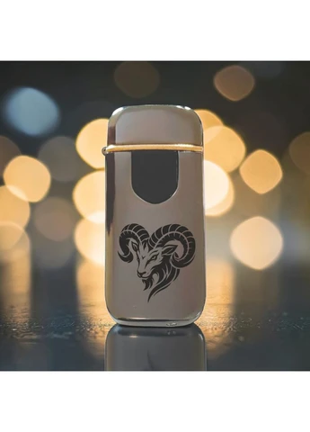 Преміальна електро запальничка для Овна - USB спіральна безполум’яна в подарунковій коробці. Знак зодіака Овен No Brand (397343531)