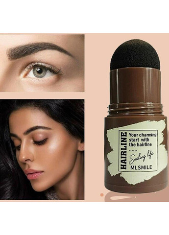 Оригінал! Макіяж брів Штамп пудра крем + 10 трафаретів форм Мікроблейдинг Пудровий татуаж Темно-коричневий Magnetic Lashes (366668531)