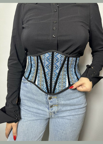 Корсет базовий жіночий чорний/ двосторонній MKGM107-4 Modna KAZKA (336933547)