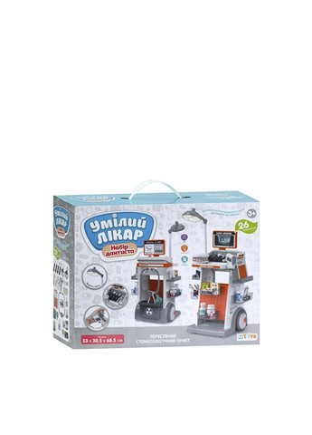Ігровий набір "Лікар-стоматолог" на візку колір різнокольоровий ЦБ-00283566 Limo Toy (353686337)