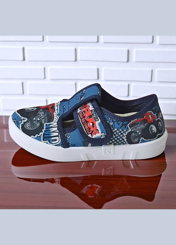 Ортопедичні тапочки на липучці капчики для хлопчика змінне взуття в садок змінка Валді Waldi (340646583)