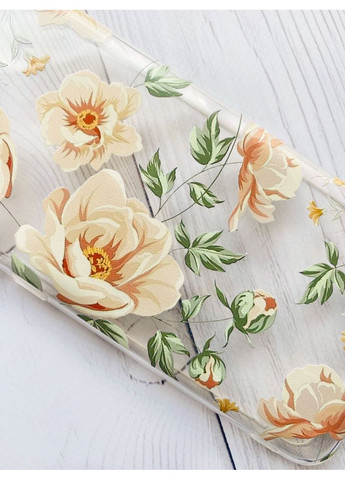 Прозорий чохол на Apple iPhone 13 Pro Max:: Квіти пастельні (принт 277) Creative (360699050)