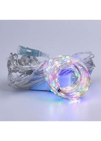 Гирлянда-штора Роса 200 LED размер 3* 3 м, мультиколор No Brand (366221543)
