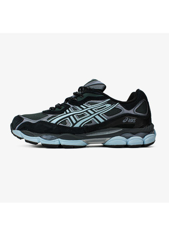 Чорні Осінні кросівки чоловічі і жіночі asics gel-nyc black blue | асікс гель нюк чорні No Brand