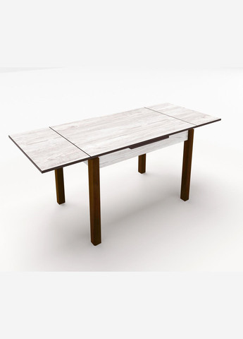 Стол обеденный раскладной Марсель 1100 Орех/Аляска WL (10000083) Fusion Furniture (341525485)