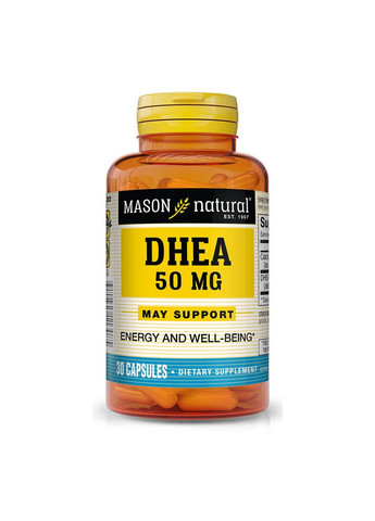 Стимулятор тестостерону DHEA, 30 капсул Mason Natural (293478556)