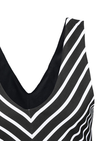 Чорно-білий повсякденний сукня чорно-білий в полоску Pepe Jeans