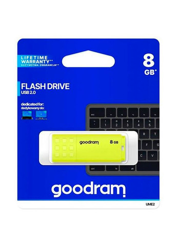 Флеш-драйв USB 8GB UME2 Yellow (UME2-0080Y0R11) Goodram (322912861)