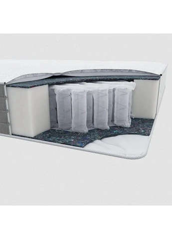 Матрац ортопедичний Dream 160х200 см Білий 34626251 Homefort (389210025)