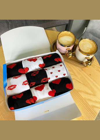 Комбинированные бокс мужских носков 40-45 г на 9 пар в подарочной коробке с лентой Vakko (307053741)