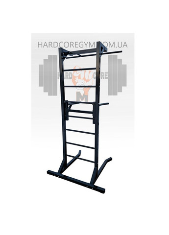 Турнік, бруси та прес, окремо стояча шведська стінка Чорна (50х50 мм) No Brand (326596674)