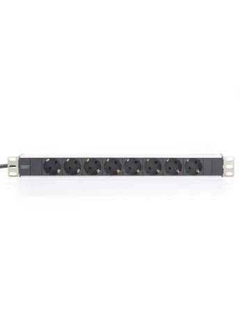 Устройство распределения электроэнергии 1U, 8xSchuko, 16A, 250V, вилка Schuko Digitus (387191129)