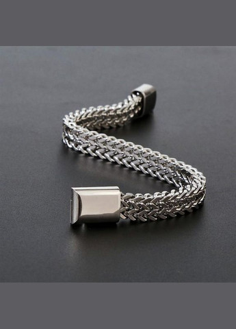 Чоловічий подвійний браслет Сталевий характер 20 розмір колір срібний No Brand (309037141)