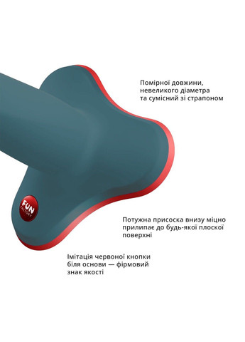 Фалоімітатор LIMBA FLEX L колір морської хвилі Fun Factory (317256172)