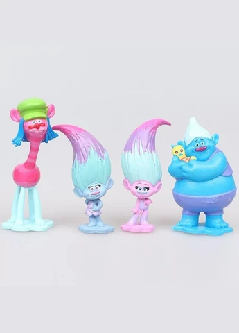 Тролли набор фигурок Trolls Смурфики Smurfs детские игрушки 36 см 12 шт Shantou (315441135)
