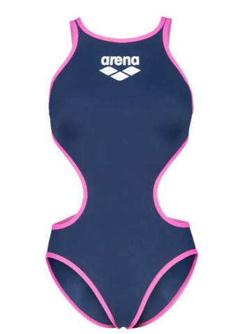 Синій літній жіночий купальник для плавання one biglogo one piece (001198-790) розмір Arena