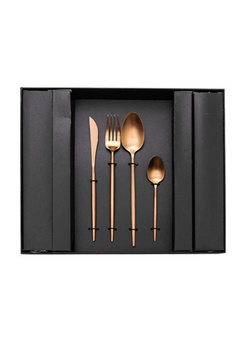 Набір столових приборів Elit із нержавіючої сталі на 6 персон, матова бронза Yiwu (361678133)