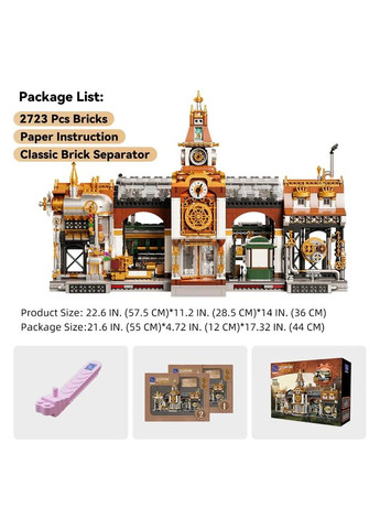 Конструктор Original Steampunk Железнодорожная станция в стиле стимпанк (85007) Pantasy (323148608)