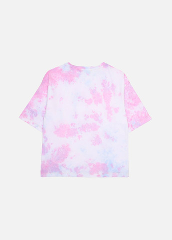 Рожева літня футболка з коротким рукавом для дівчинки колір рожевий цб-00271377 Yuki